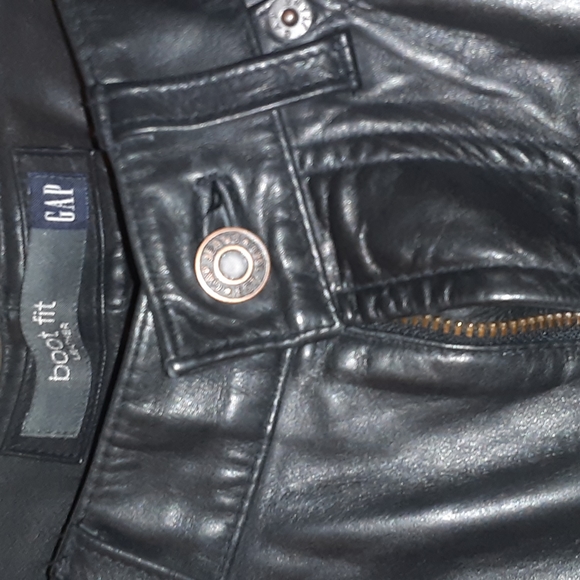 Gap Mens Leather Pants - Picture 3 of 8